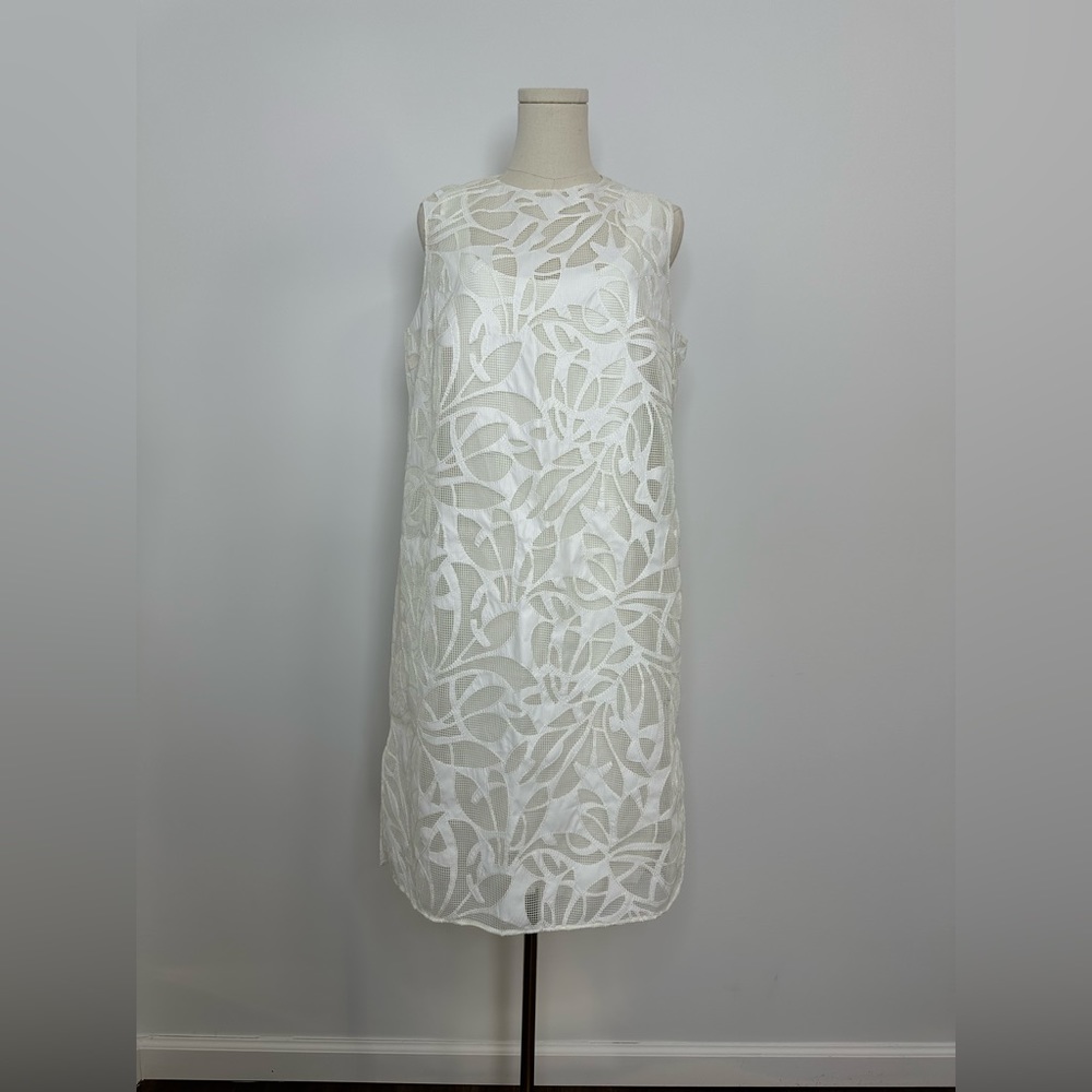 Akris Punto Faux Leather Leaves Dress - Picture 4 of 10